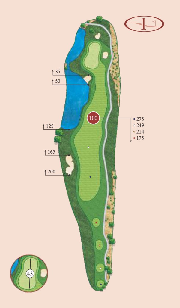 Canyons hole 1 layout