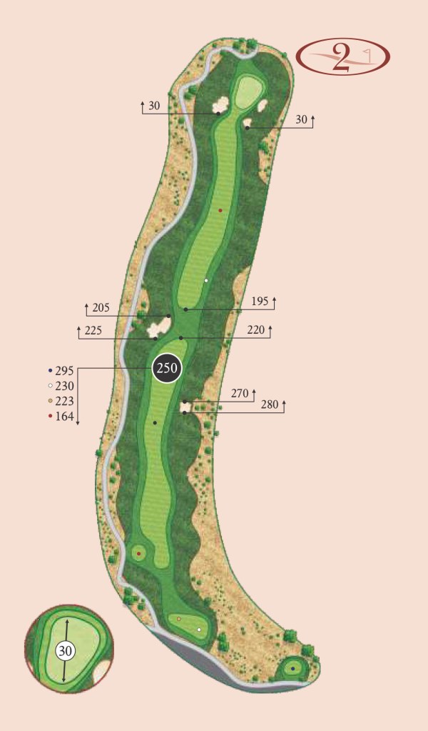 Canyons hole 2 layout