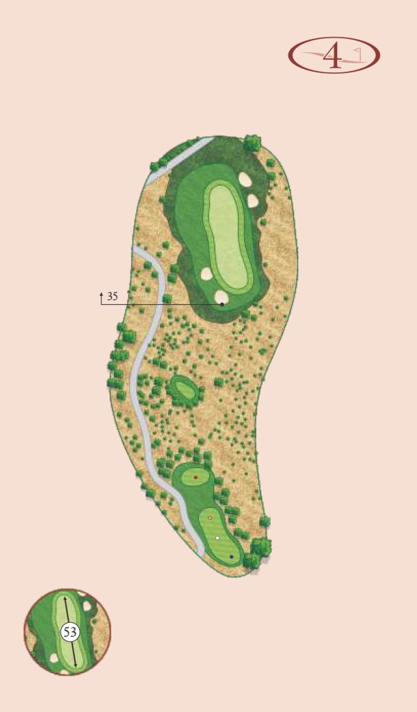 Canyons hole 4 layout