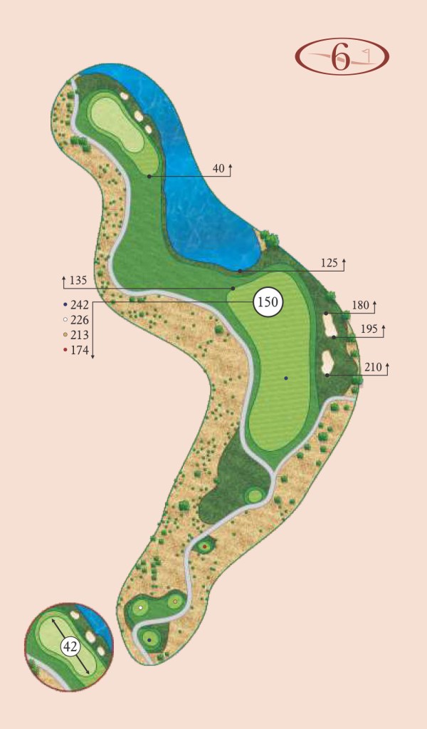 Canyons hole 6 layout