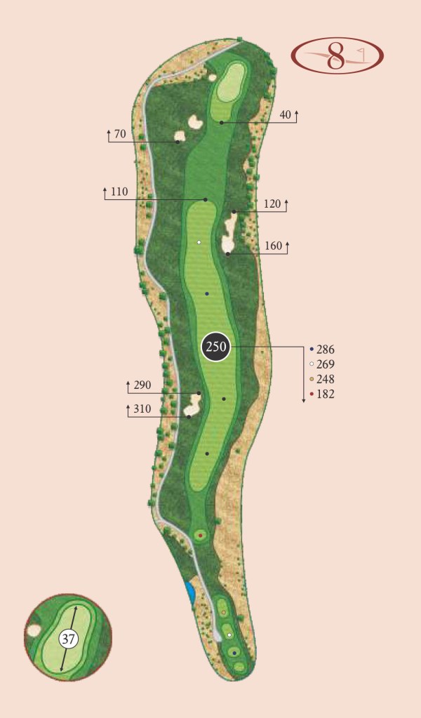 Canyons hole 8 layout