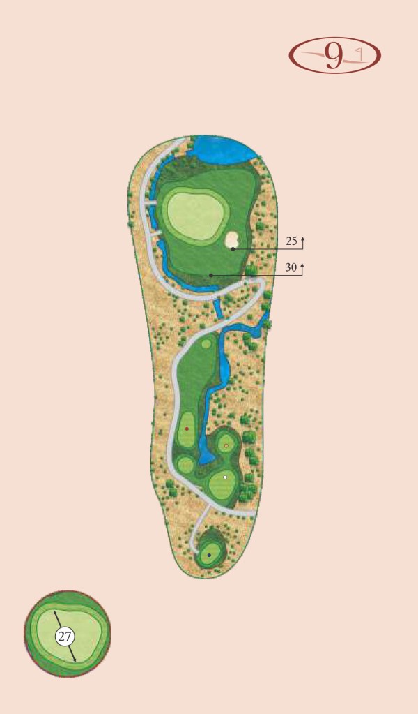 Canyons hole 9 layout