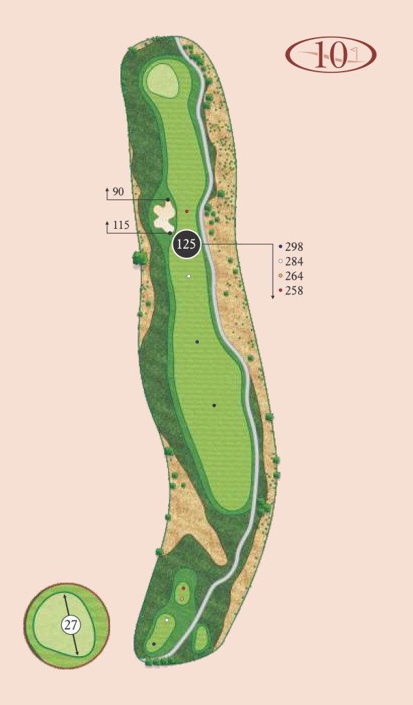 Canyons hole 10 layout