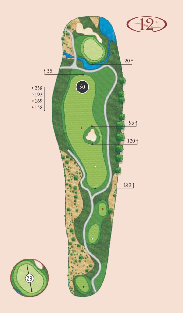 Canyons hole 12 layout