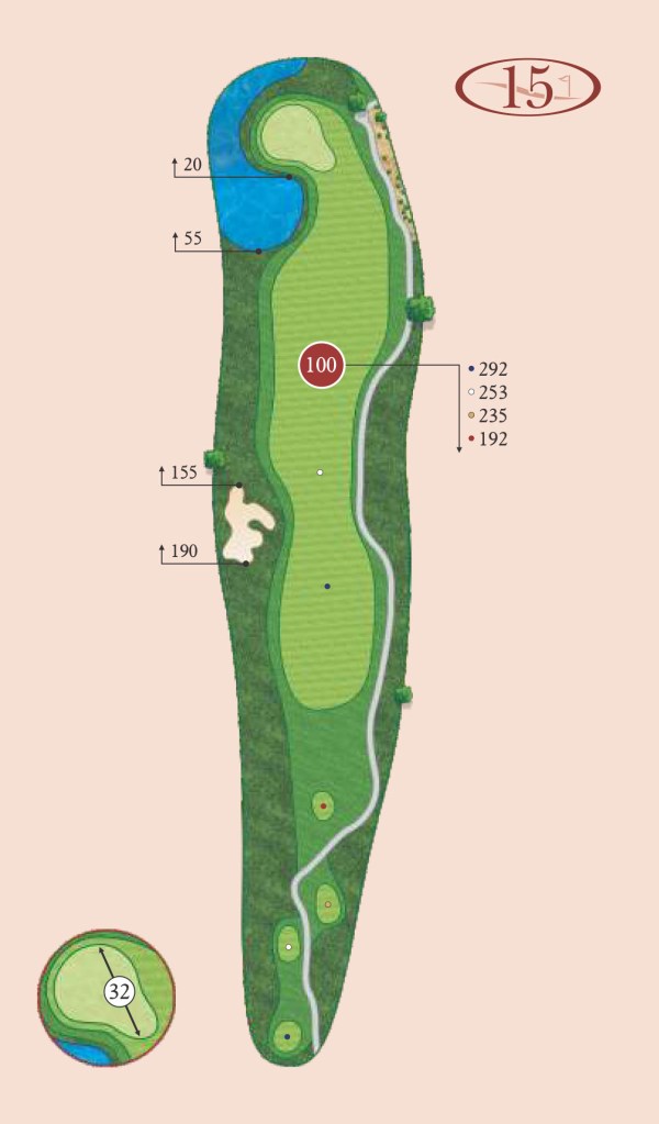 Canyons hole 15 layout