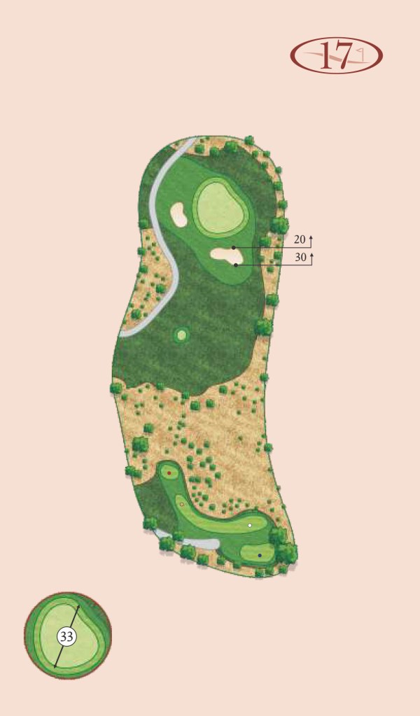 Canyons hole 17 layout