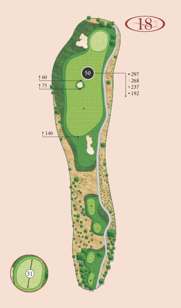 Canyons hole 18 layout